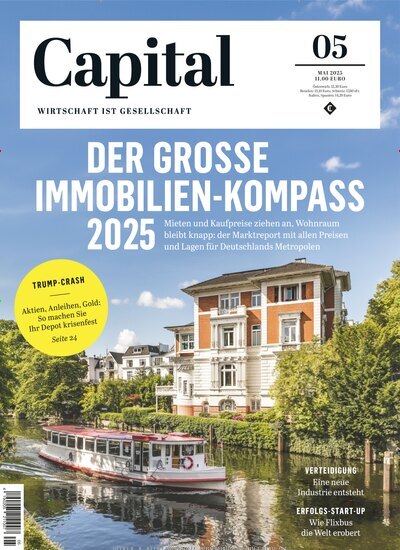 Titelbild der Ausgabe 5/2025 von Capital. Diese Zeitschrift und viele weitere Wirtschaftsmagazine und Politikmagazine als Abo oder epaper bei United Kiosk online kaufen.