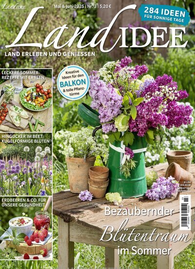 Titelbild der Ausgabe 3/2025 von LandIDEE. Diese Zeitschrift und viele weitere Gartenzeitschriften und Wohnzeitschriften als Abo oder epaper bei United Kiosk online kaufen.