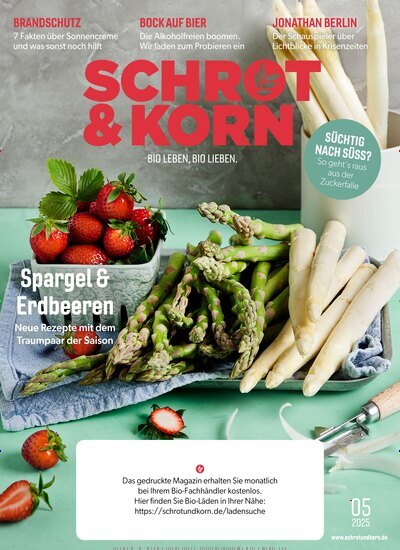 Titelbild der Ausgabe 5/2025 von Schrot & Korn. Diese Zeitschrift und viele weitere Elternzeitschriften und Tierzeitschriften als Abo oder epaper bei United Kiosk online kaufen.